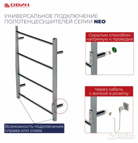 Полотенцесушитель двин Fs plaza neo 80/40 Электрич