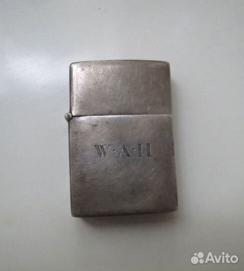 Зажигалка бензиновая серебряная