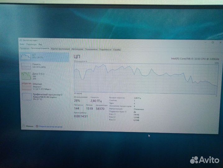 Игровой пк 4х3ггц, 8Гб, RX 460,SSD 256Gb
