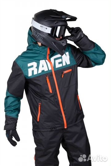 Raven Frontline Jacke Schwarz-Grün Schwarz, Grün