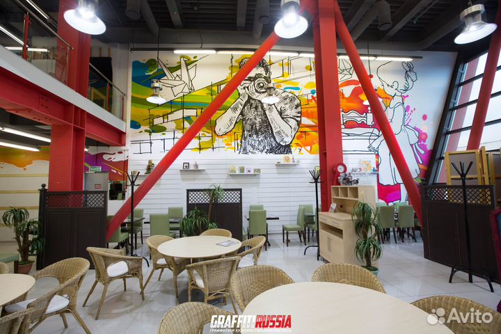 Роспись стен на заказ / Граффити оформление фасада