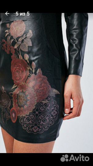 Платье кожа новое