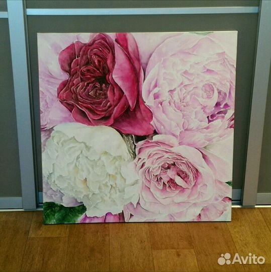 Картина Пионы 900х900