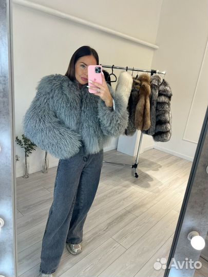 Шуба из натуральной ламы
