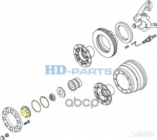 Крышка ступицы Scania 309802 HD-parts