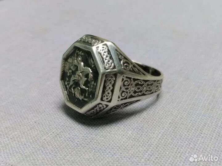 Мужская печатка серебро