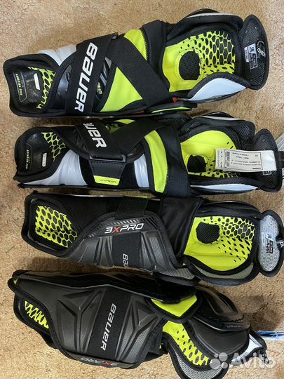 Щитки наколенники хоккейные bauer