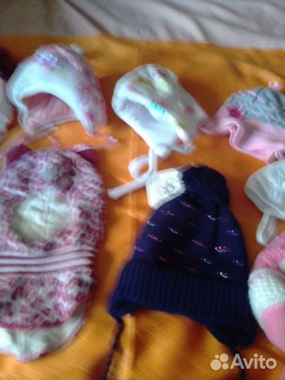 Шапки детские качественные новые и б.у