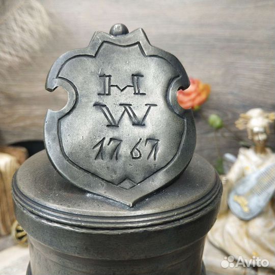 Антиквариат из Европы. Пивная кружка, олово