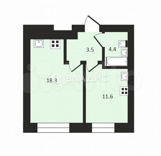 1-к. квартира, 37,8 м², 16/27 эт.