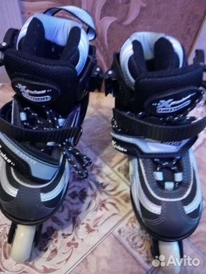 Коньки роликовые, скейтборд, защита