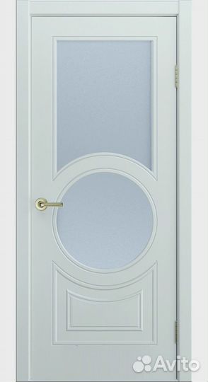 Межкомнатная дверь эмаль Адриана-2Ф белоснежная со