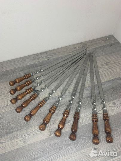 Шампура для люля из нерж с дер.ручкой 18*700мм