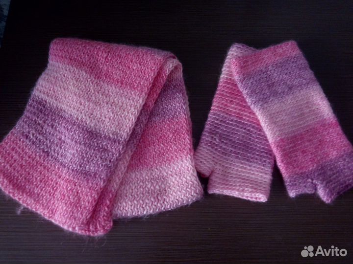 Продам шарф и митенки