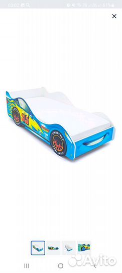 Детская кровать машинка