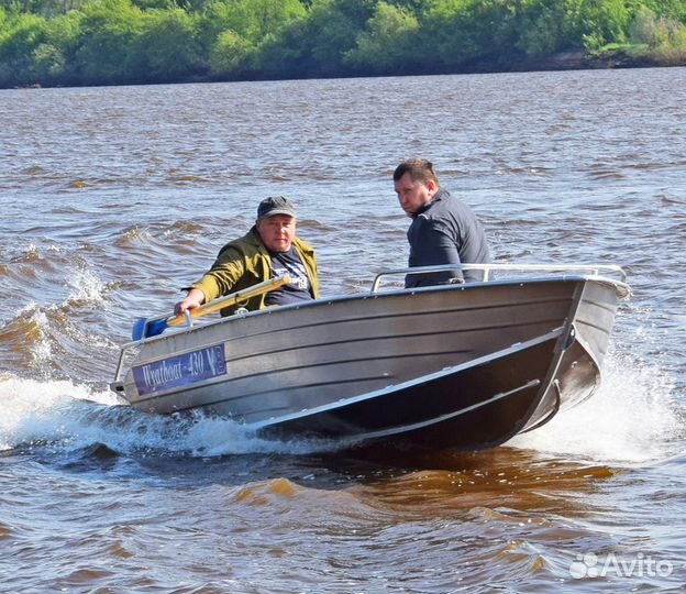Новая алюминиевая моторная лодка Wyatboat 430М