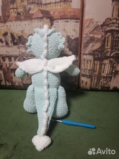 Дракоша вязаная игрушка