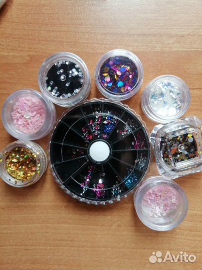 Стразы, втирка, фольга, бульонки