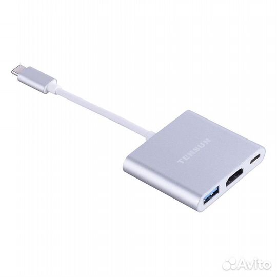 Переходник USB type-C - hdmi, USB, type-C