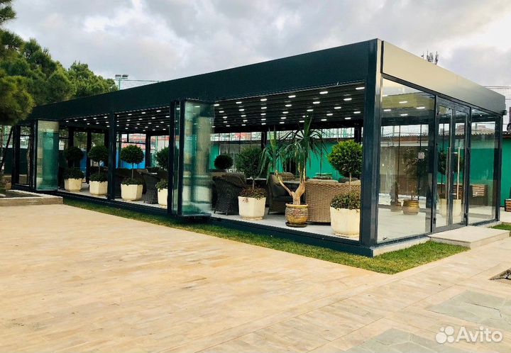 Террасы, веранды, навесы, окна в пол