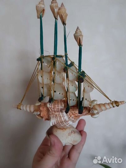 Корабль из ракушек