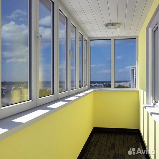 Отделка и остекление балконов, лоджий, веранд