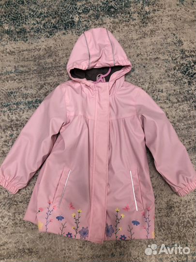 Плащ для девочки ветро-влаго непроницаемый 104-110