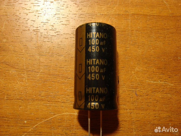 Конденсаторы электролитические 100мкФ 450В hitano
