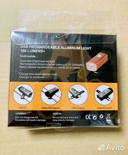 Велосипедная фара USB