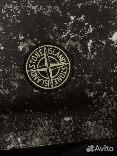 Зимний пуховик stone island raso gommato