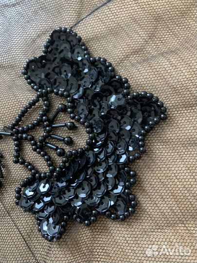 Косынка бисер с пайетками