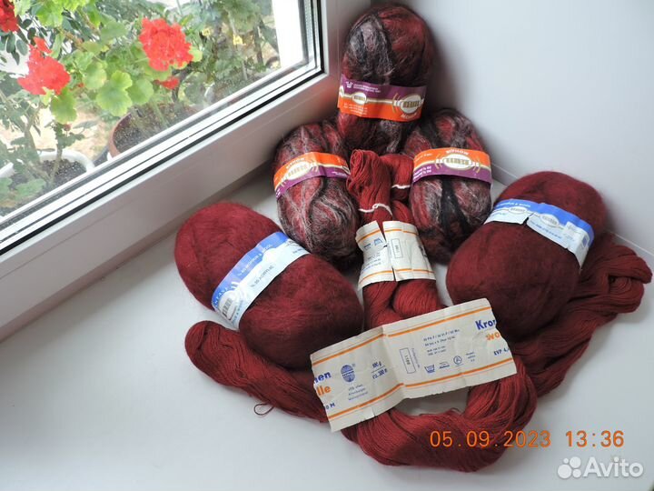 Пряжа для вязания: мохер, шерсть