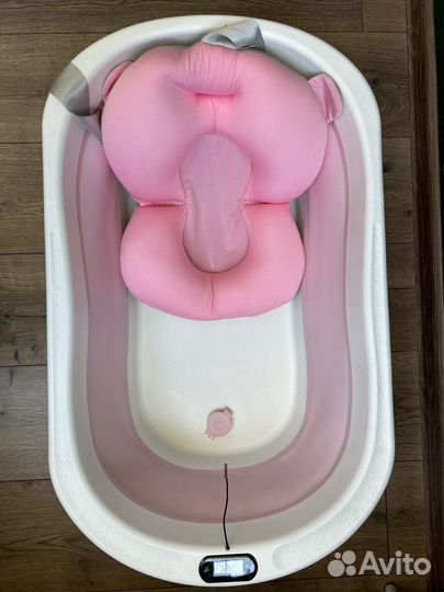 Ванночка для купания складная с термометром