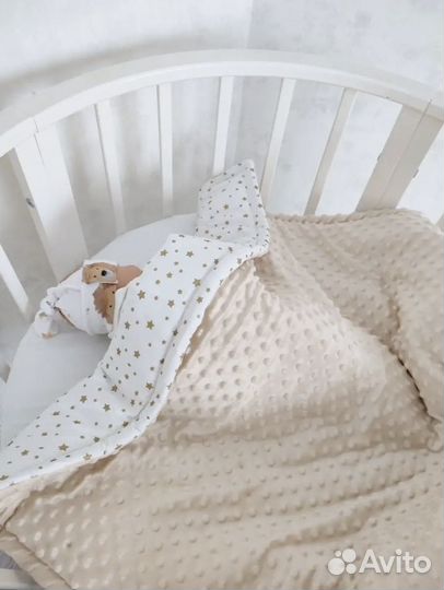 Плед конверт покрывало детский плюшевый