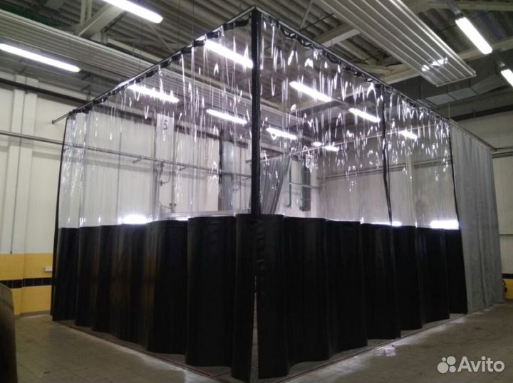 Шторы пвх для автомоек Перегородки в цех o-1229