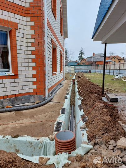 Септик из бетонных колец, Дренаж участка