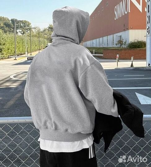 Серое базовое худи (идеальное )