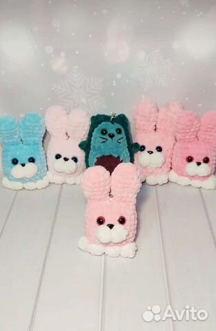 Вязаные плюшевые брелки Игрушки Пупс Малыш Зайка