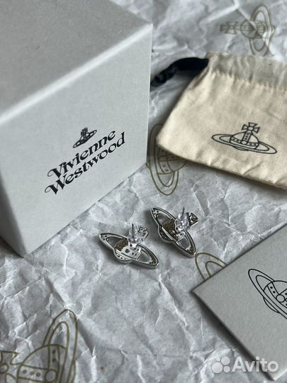 Серьги Vivienne Westwood bas relief