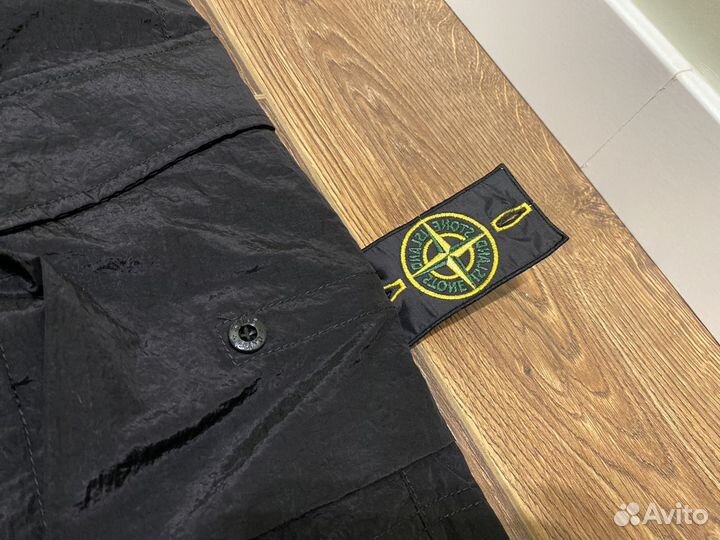 Шорты Stone Island карго нейлон черные w36