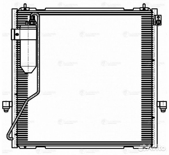 Радиатор кондиционера Митсубиси Паджеро Спорт 08