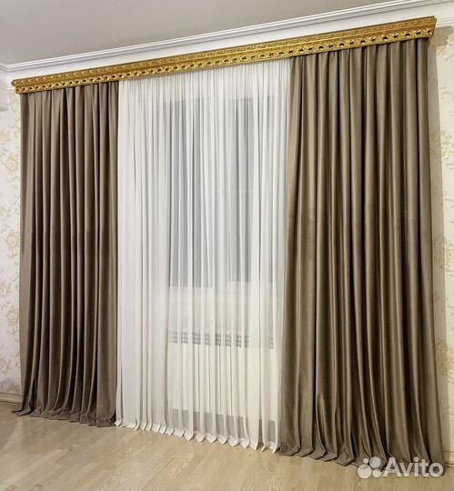 Шторы велюровые