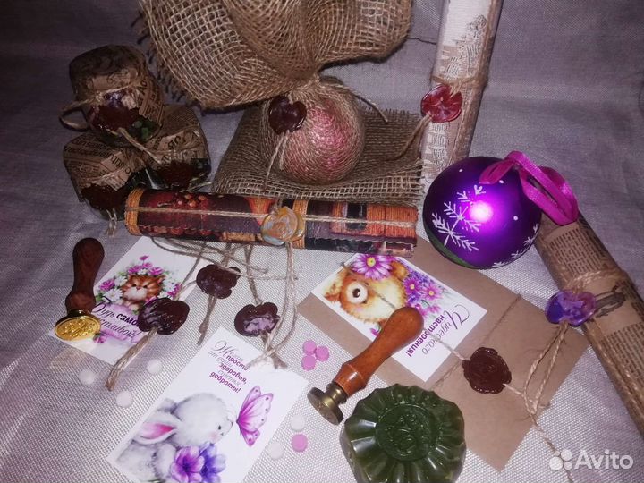 Сургучная печать (оттиск), упаковка, сувениры