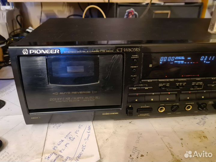Дека 2х кассетная Pioneer CT-W803RS Dolby B C S