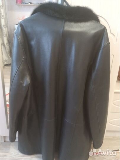 Кожаная дубленка мужская