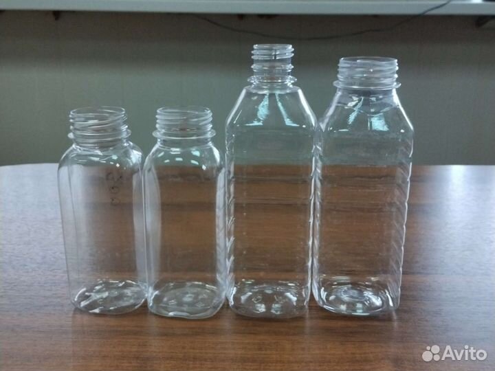 Бутылка 300 и 500 мл. пэт квадратная