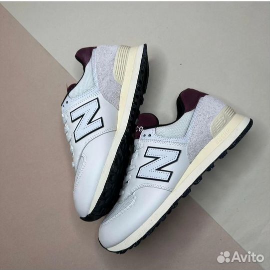 New Balance 574 'White Burgundy'