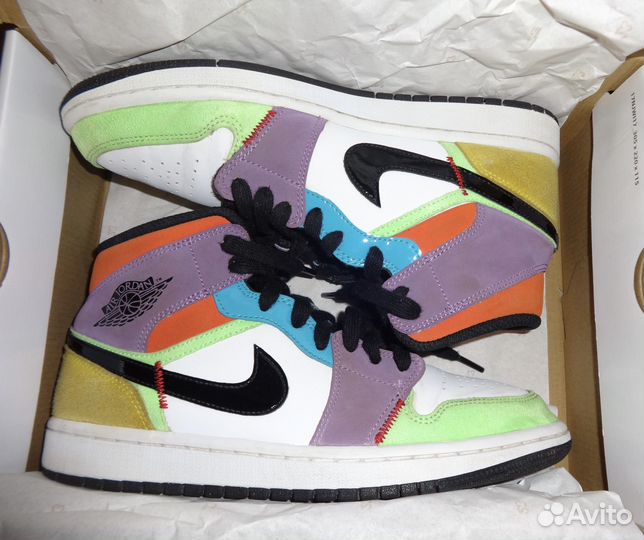Nike air jordan 1 mid multi-color Wmns
