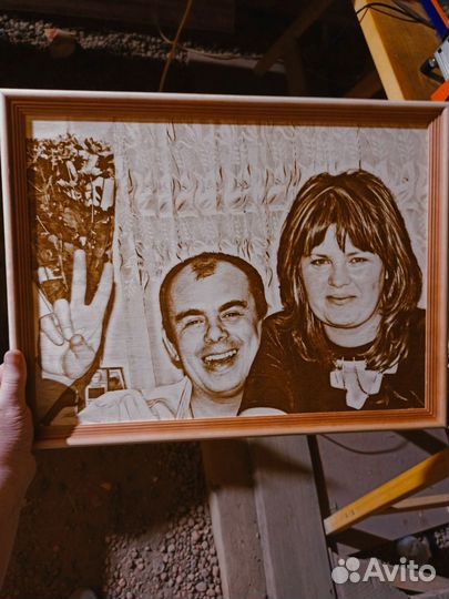 Выжигание портретов на дереве