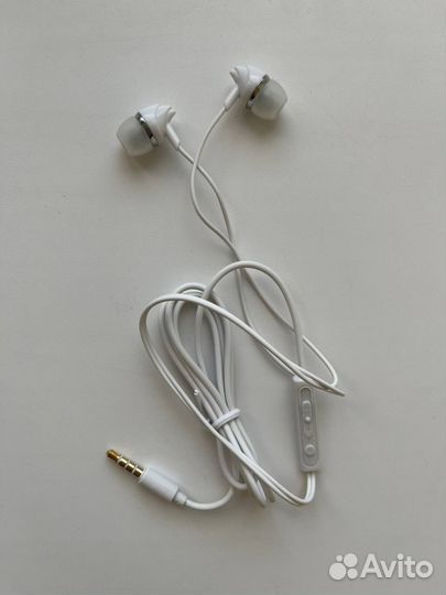 Наушники EP-MI-11 с микрофоном белый ISA